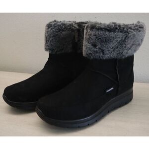 Tundra Women's Sz 6M Black Tracey Faux Fur Lined Side Zip Fashion Boots